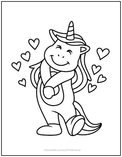 unicorn  love coloring page   love coloring pages