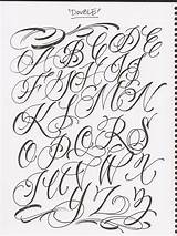 Fancy Alphabet Letters Drawing Cursive Getdrawings Write sketch template