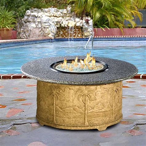Fire Pit Table Palm Chat Height Multi Functional