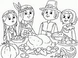 Coloring Feast Indians Vector sketch template