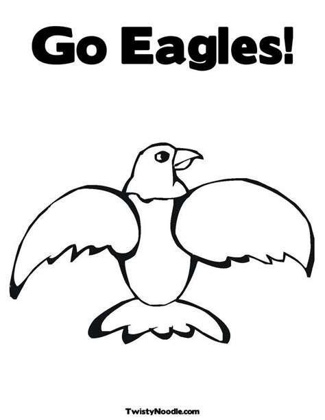 eagles logo colouring pages coloring home