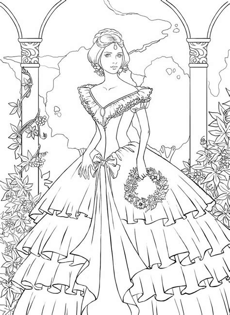 victorian lady dressforms pinterest coloring books coloring