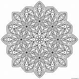Mandala Mandalas Coloring Pages Zen Antistress Printable Kids Flowers Stress Anti Color Print Normal Adults Beautiful Adult Nature Simple Difficulty sketch template