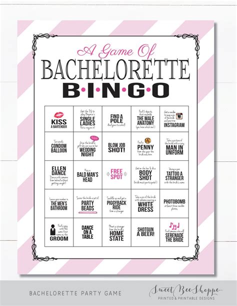 bachelorette party game instant  printable etsy