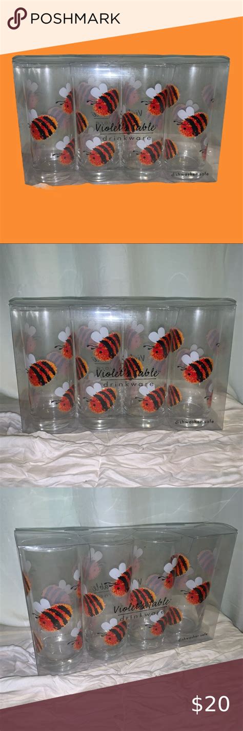 bee drinking glasses coffee and tea accessories cartoon bees