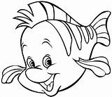 Flounder Coloring Nemo Baby Peces Poisson Dibujos Clipground Binged sketch template