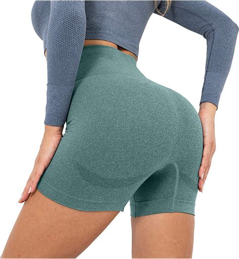 Thatso High Waisted Yoga Shorts For Women Seamless Butt Lifting