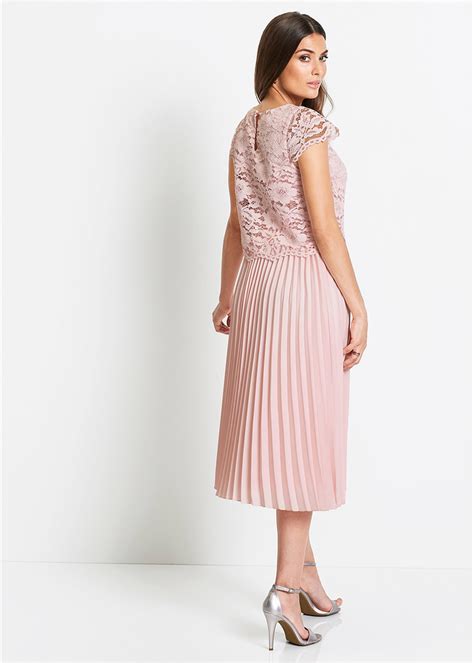 sukienka  koronka rozowy  xl  bonprix  oficjalne archiwum allegro