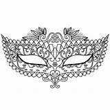 Coloring Masquerade Mask Pages Colouring Template Adult Printable Masks sketch template