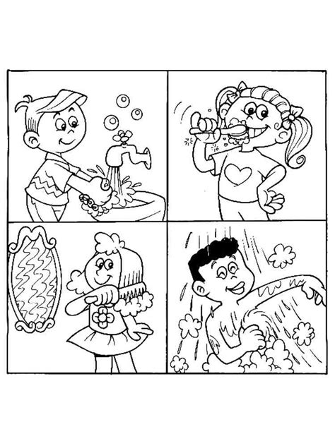 hygiene coloring pages   print hygiene coloring pages