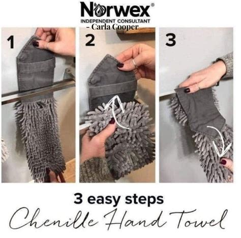hang  norwex chenille hand towel   norwex norwex cleaning