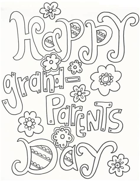 grandparents day  coloring page  printable coloring pages  kids