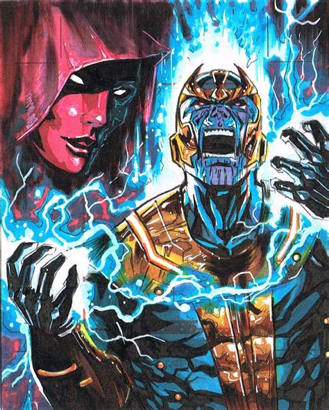 Thanos And Death By Sigint On Deviantart