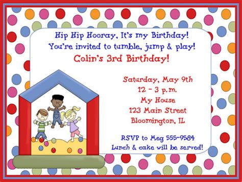 printable birthday party invitation wording