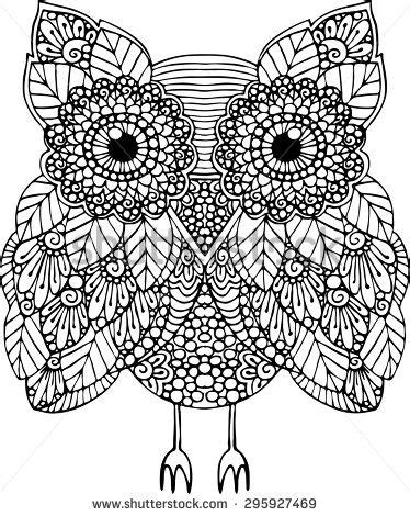 owl stock  images pictures animal coloring pages owl