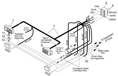 western unimount plow lights wiring diagram