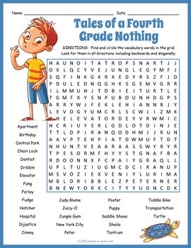 tales   fourth grade  word search  puzzles  print tpt