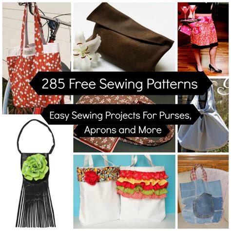sewing patterns easy sewing projects  purses aprons