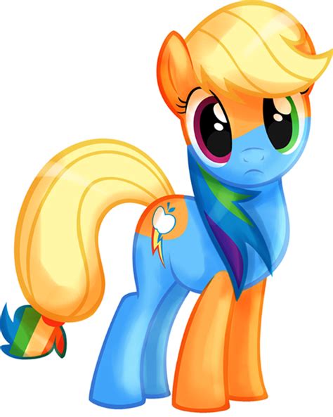 Image Fanmade Applejack And Rainbow Dash Fused Together