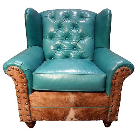 albuquerque turquoise oversized wingback chair