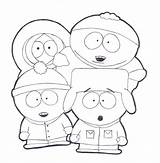 South Park Coloring Pages Colouring Print Cartoon Printable Characters Adult Drawing Kenny Drawings Cool Kids Character Draw Cartoons Easy Tattoo sketch template