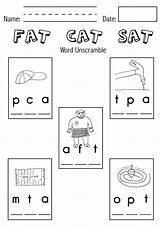 Worksheet Mat Cat Sat Sound Middle Worksheets Phonics Worksheeto Vowel Via Kindergarten Review sketch template
