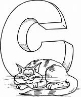Coloring Letter Pages Cat Alphabet Printable Letters Preschool Kids Print Sheet Colouring Tracing Color Clipart Preschoolers Sleep Printables Gif Complete sketch template