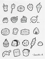 Cute Food Drawing Drawings Kawaii Easy Kids Boyfriend Printables Small Deviantart Doodles Happy Planner Choose Board Getdrawings sketch template