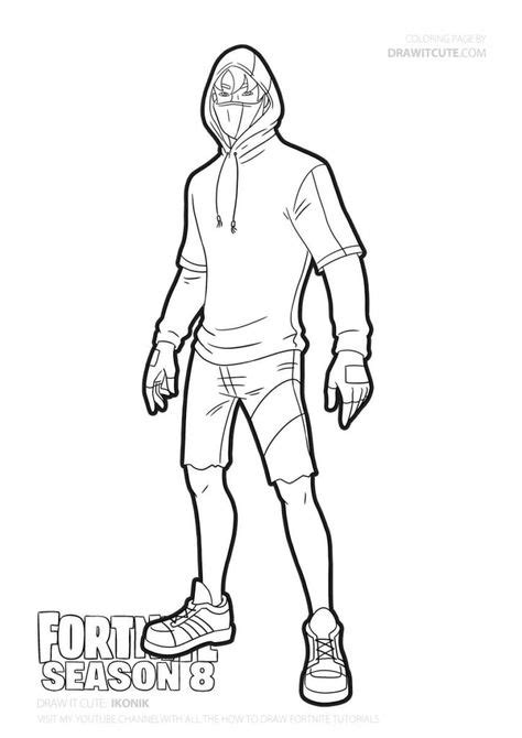 ikonik fortnite coloring page color  fun coloring pages cute