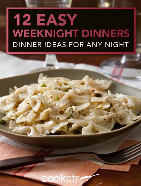 easy weeknight dinners dinner ideas   night cookstrcom