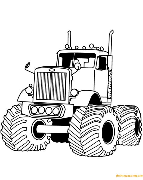 big rigs coloring pages