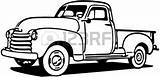 Truck Old Chevy Coloring Pages Vintage Pickup Trucks Choose Board Silhouette Wheels Classic sketch template