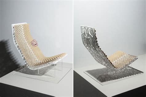 printed car seat designed  lilian van daal   recycled materials seat design