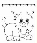 Tracing Dot Kids Worksheets Sheets Preschool Printable Number Children Toddlers Matching Activities Activity sketch template