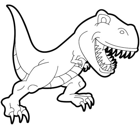 rex dinosaurs kids coloring pages