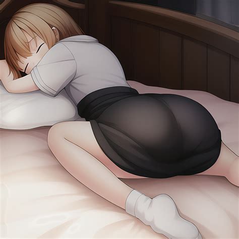 rule 34 1girls ai generated bedroom big ass closed eyes clothed