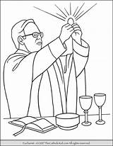 Communion Coloring Eucharist Sacrament Thecatholickid sketch template