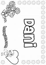 Coloring Dani Pages Print Fun Gianni Kids Hellokids Names Color Girls sketch template