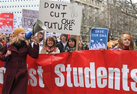 socialist party student demonstration escalate  struggle  fight fees cuts