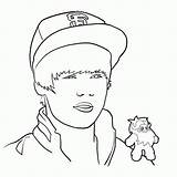 Coloring Bieber Justin Pages Printable Popular sketch template