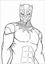 Pantera Avengers sketch template