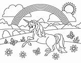 Unicorn Rainbows Desenho Crista Licorne Unicornio Arco Unicorns Caticorns Unicórnio sketch template