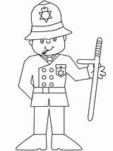 Hat Police Printable Coloring Popular England Pages sketch template