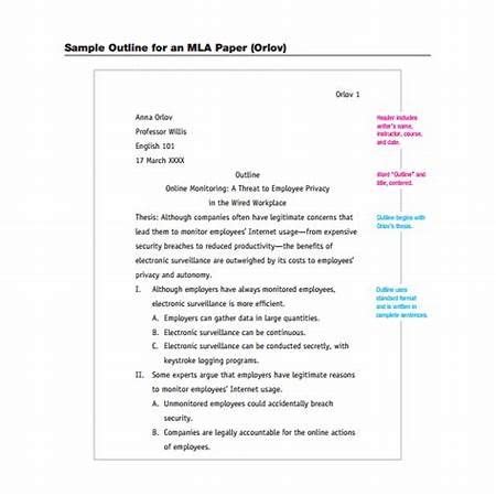 mla format outline essay outline sample research paper outline
