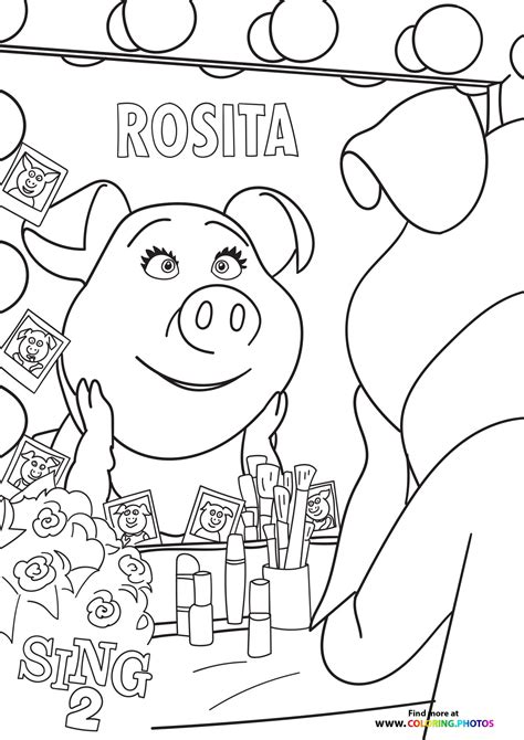 ash  sing  coloring pages  kids