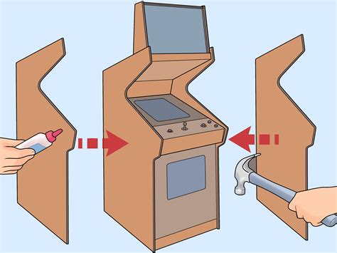 ways  build  arcade cabinet wikihow