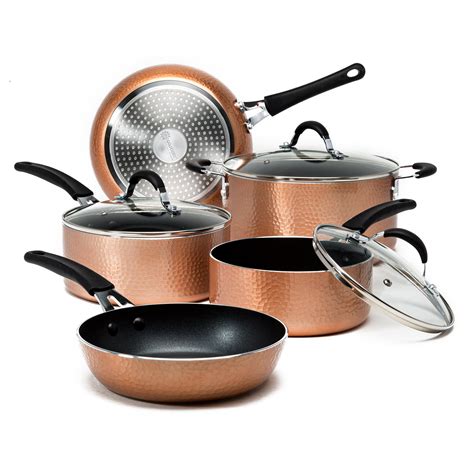 ecolution impressions  piece cookware set frying pots  pans  premium multilayered