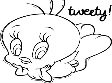 tweety bird coloring page wecoloringpagecom