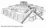 Ziggurat Mesopotamia Drawings Mesopotamian Drawing Coloring Temple Akkadian Slides Sumerian Sketch Cities Template Pyramid Paintingvalley sketch template