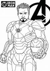 Iron Coloring Man Pages Print Easy Avengers Drawing Colouring Printable Marvel Kids Adult Tulamama sketch template